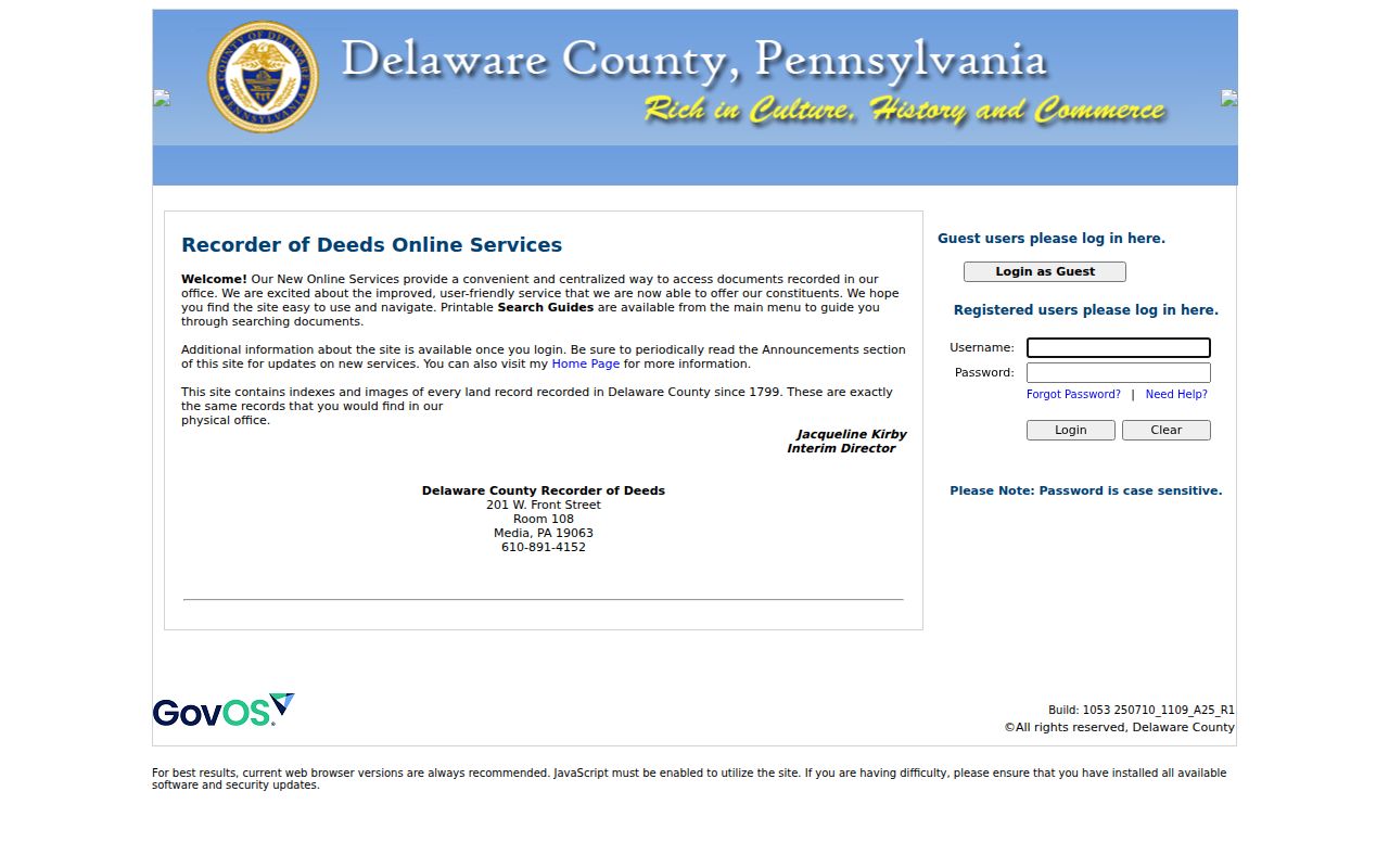 Marple Township previous residents Delaware County legacy Recorder online services