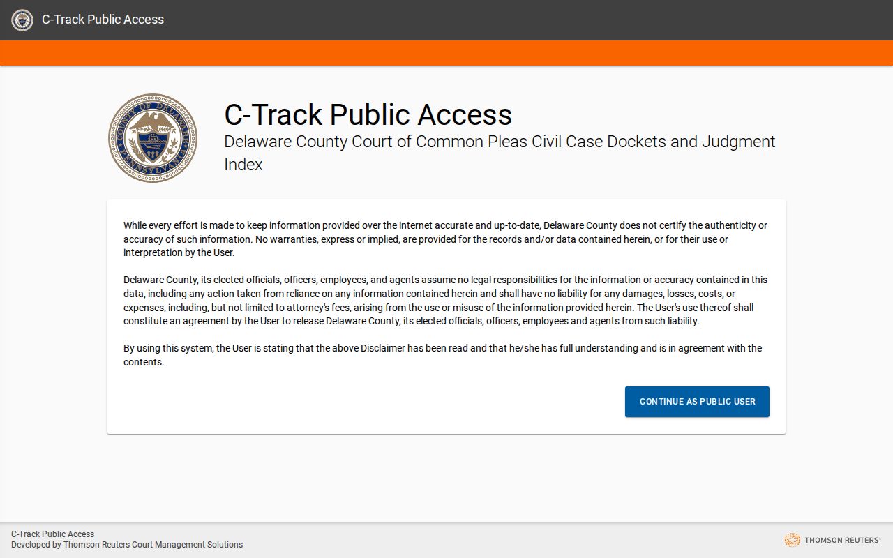 Marple Township resident lookup Delaware County C-Track civil route